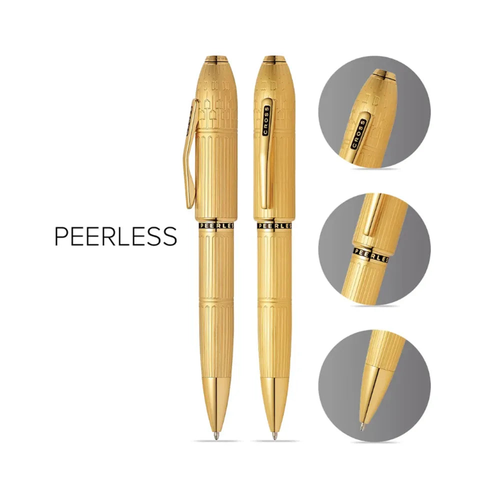 Cross Peerless Citizen London 23KT Gold Plate with 23KT Gold-plated Trims Ballpoint Pen