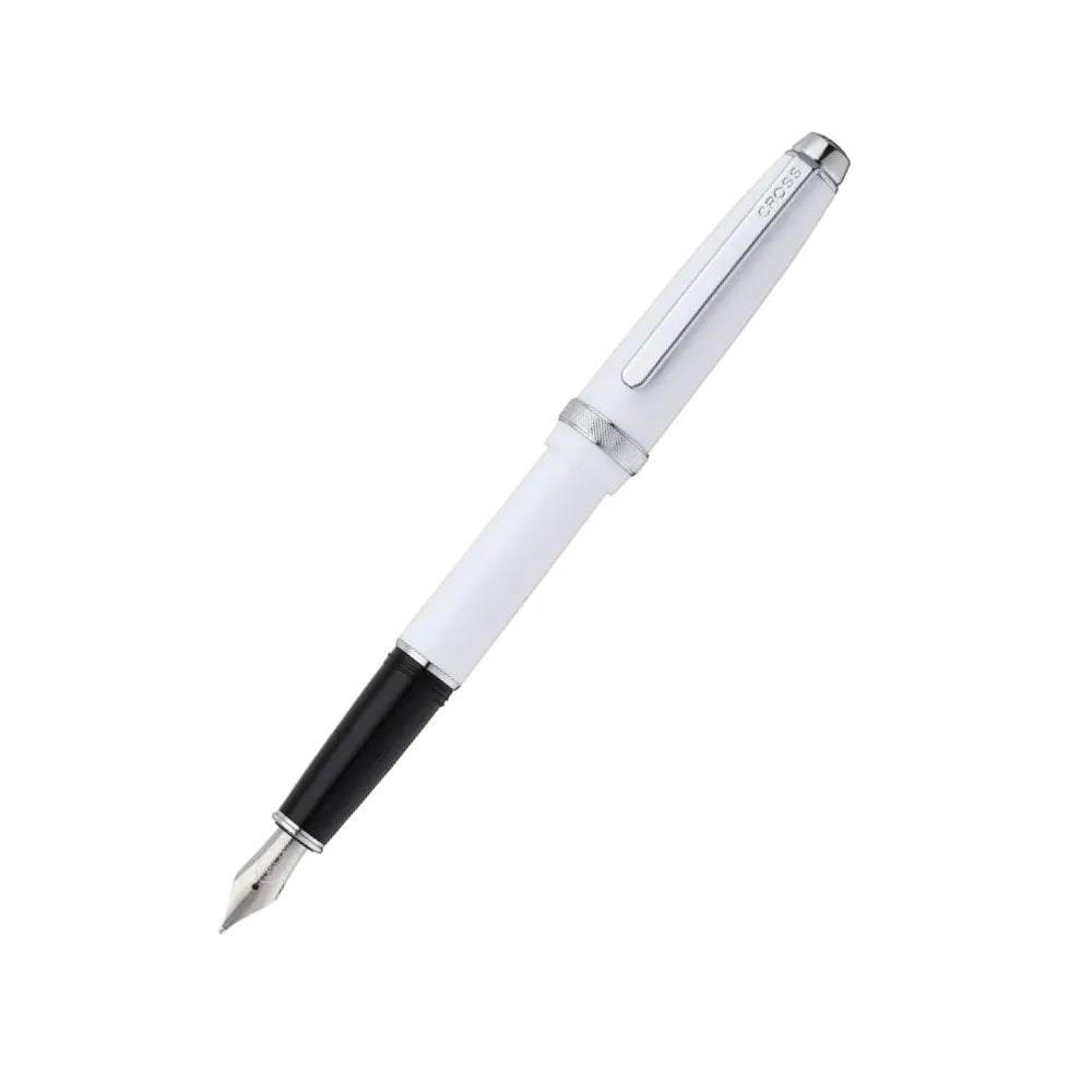 Cross Cross Lume Resin with Polished Chrome Trim Fountain Pen - Stainless Steel Nib