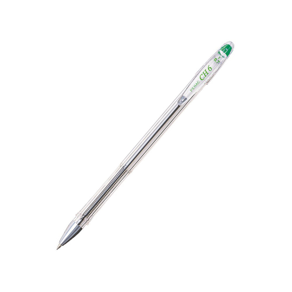 Penac CH-6 Green 0.7mm Ballpoint Pen (Pack of 5)