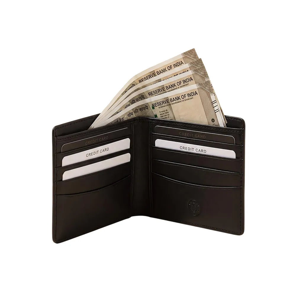 Cross Saffiano Leather 8CC Slim Bifold Wallet - Black