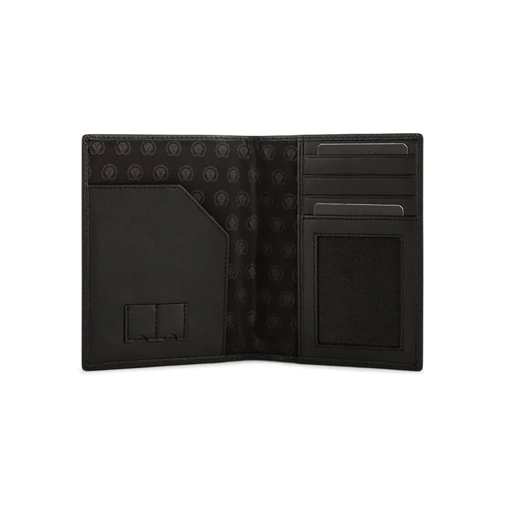 Cross Saffiano Leather Passport Holder 4CC Wallet - Black