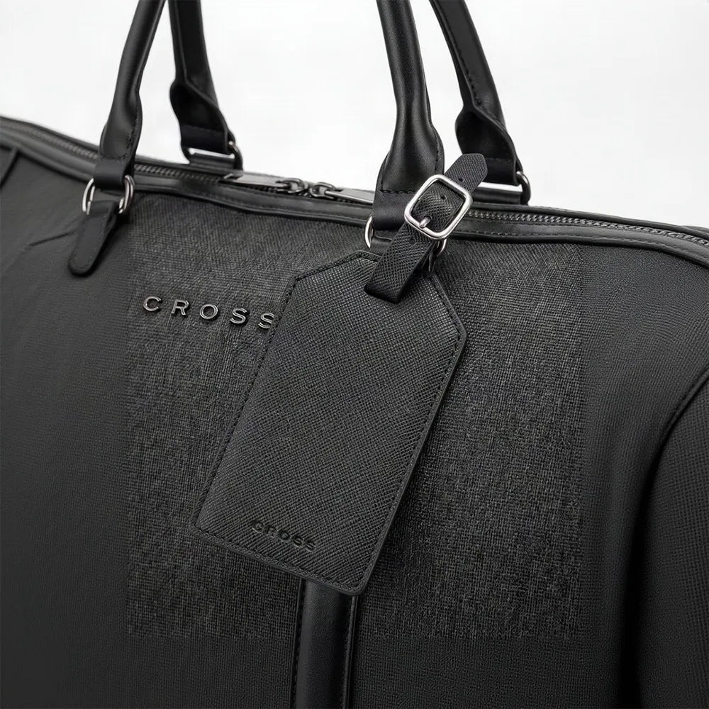 Cross Luggage Leather Tag Holder - Black