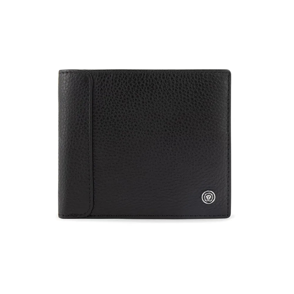 Cross Pebble Leather 6CC Classic Fold Wallet with 6CC Cardholder - Black