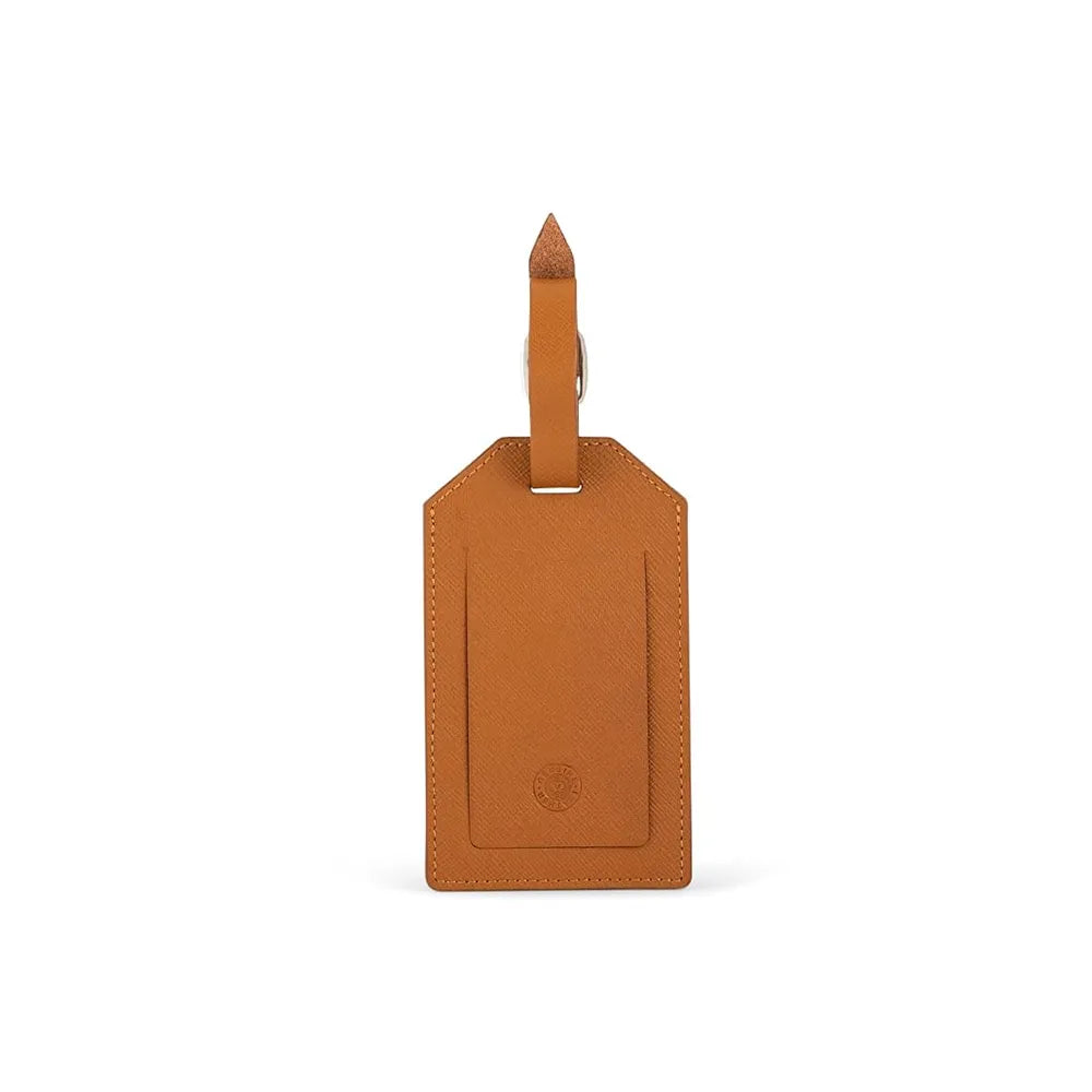 Cross Luggage Leather Tag Holder - Mocha