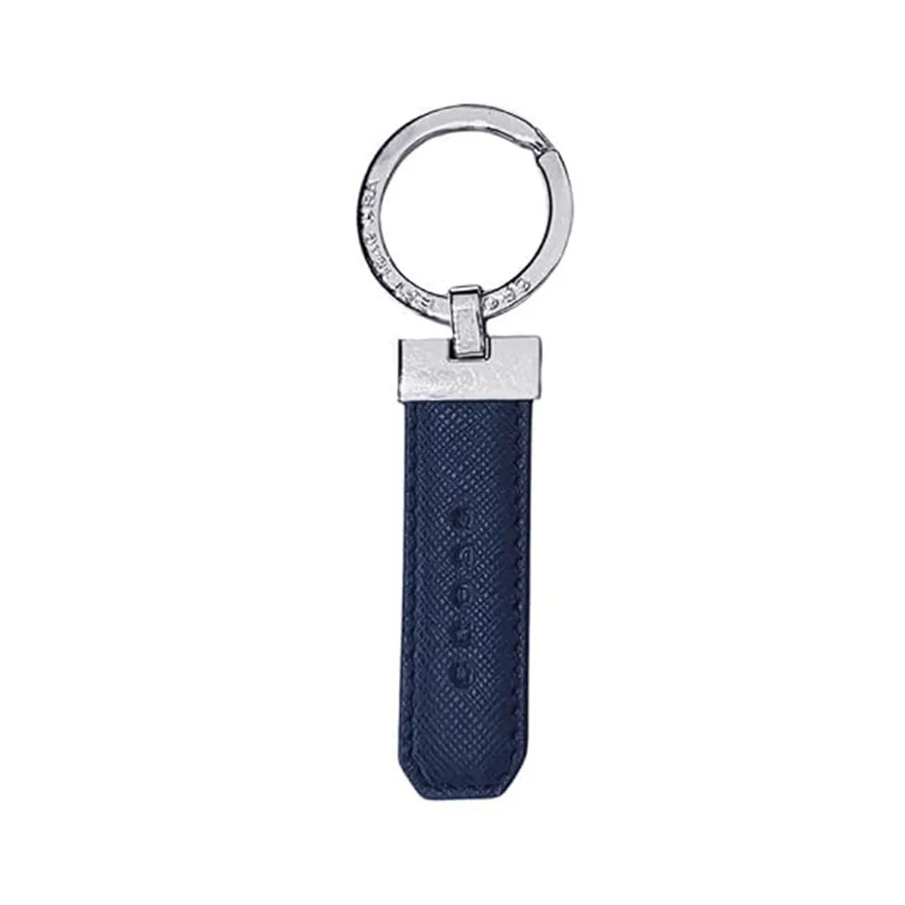 Cross Genuine Leather Key Holder - Navy Blue