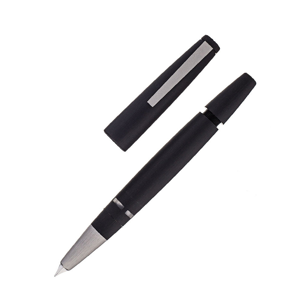 Lamy 2000-001 Black with Matte Stainless Steel Trim Fountain Pen - 14Kt Gold Extra Fine Nib