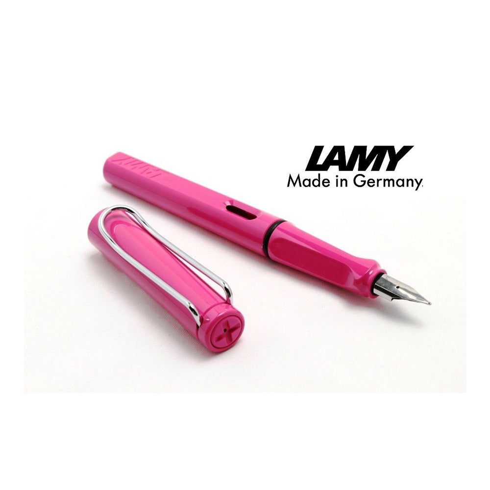 Lamy Safari 013 Pink Fountain Pen - Medium Nib