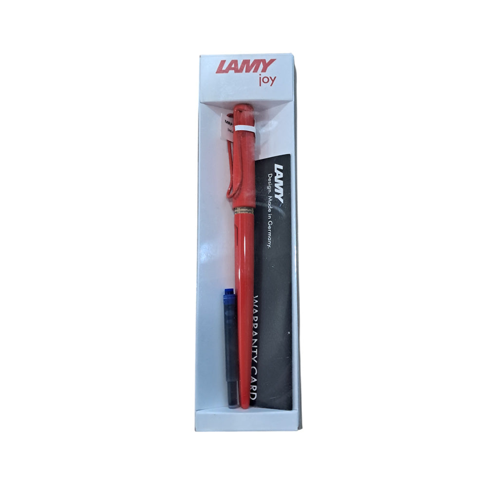 Lamy Joy 015 Calligraphy Shiny Strawberry Fountain Pen - 1.9mm Nib