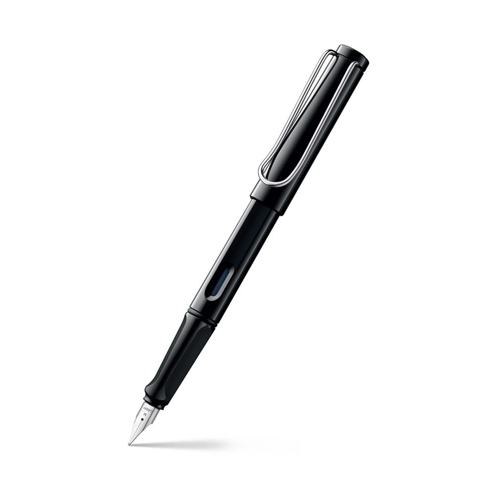 Lamy Safari 019 Black with Metal Clip Fountain Pen - Extra Fine Nib