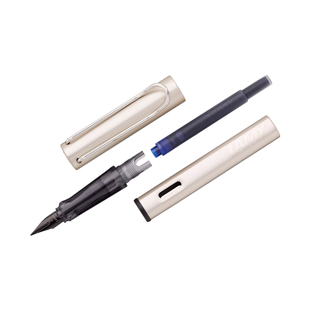 Lamy LX 058 Palladium Fountain Pen - Stainless Steel Nib