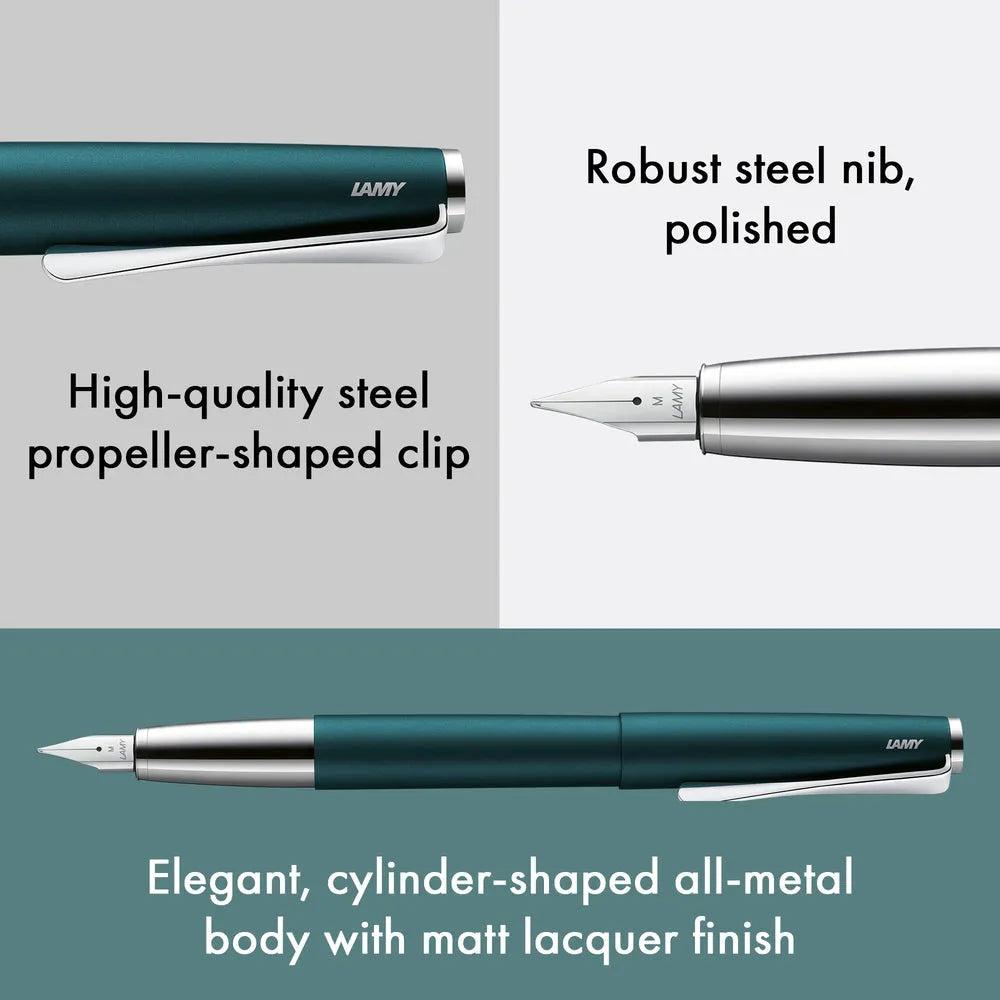 Lamy Studio 069 Petrol Matt Lacquer Special Edition 2026 Fountain Pen - Stainless Steel Nib
