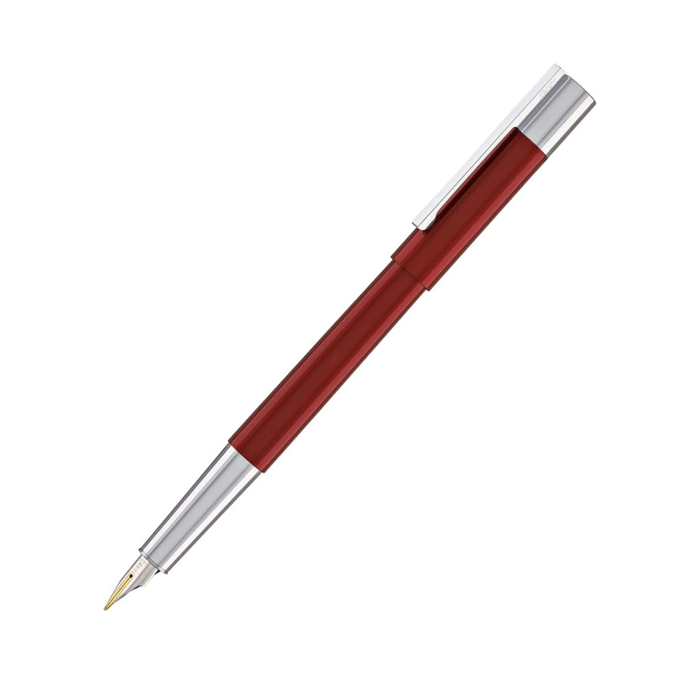 Lamy Scala 079 Piano Red Glossy Lacquer CT Fountain Pen - 14Kt Bio-Colour Gold Medium Nib