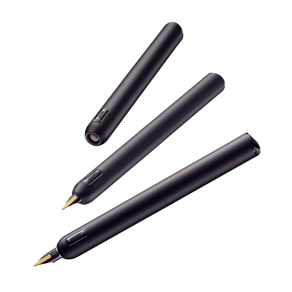 Lamy Dialog 081 CC All Black Lacquer Finish Fountain Pen - 14Kt bi-colour Gold Nib