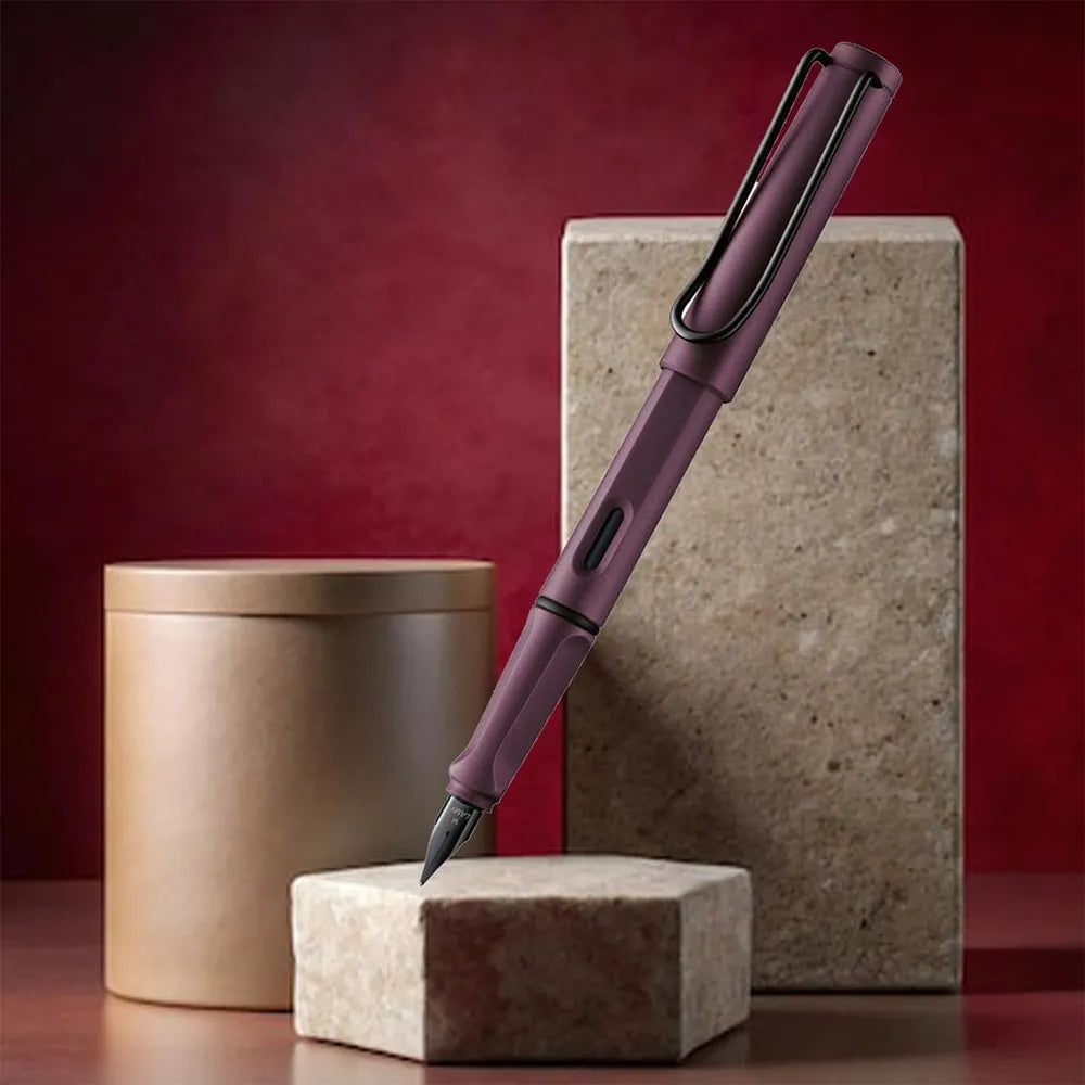 Lamy Safari 0E3 Scarlet (Purple) Fountain Pen - Extra Fine Nib
