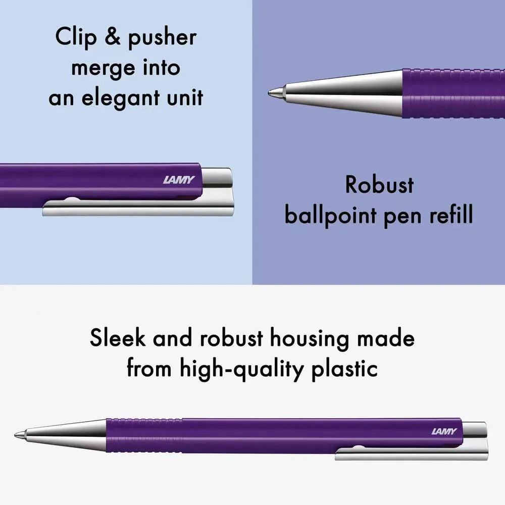 Lamy logo M+ 204 Aubergine Ballpoint Pen - Special Edition