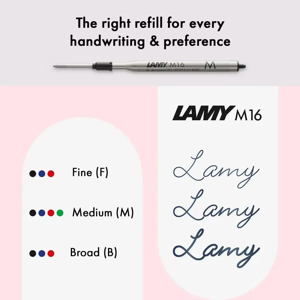 Lamy logo M+ 204 Neon Pink Ballpoint Pen - Special Edition