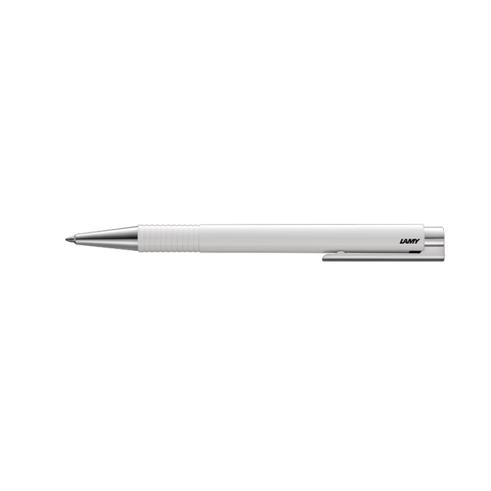 LAMY logo 204 M+ Shiny White Ballpoint Pen