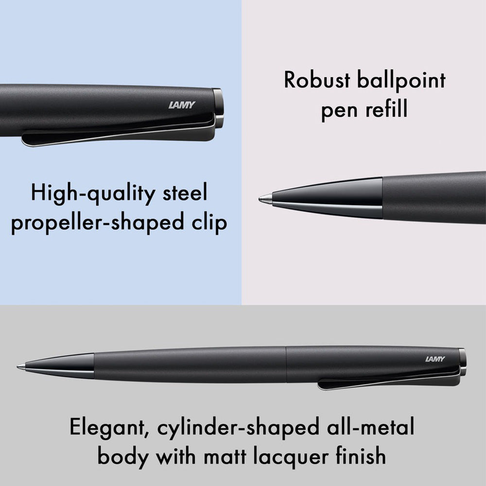 Lamy Studio 266 Lx All Black Ballpoint Pen