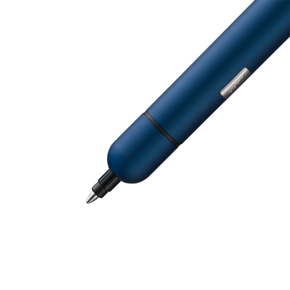 Surprisingly Practical. LAMY pico imperialblue Ballpoint pen Small and handy, the LAMY pico first shows its full potential when expanded. An innovative pocket pen which transforms to a full-grown ballpoint pen thanks to its sophisticated push mechanism. Pocket pen / matt dark blue lacquer finish / with compact refill LAMY M 22 M black