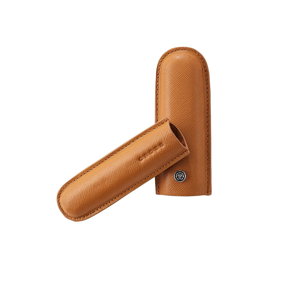 Cross Mocha Leather Cigar Style Single Pen Case