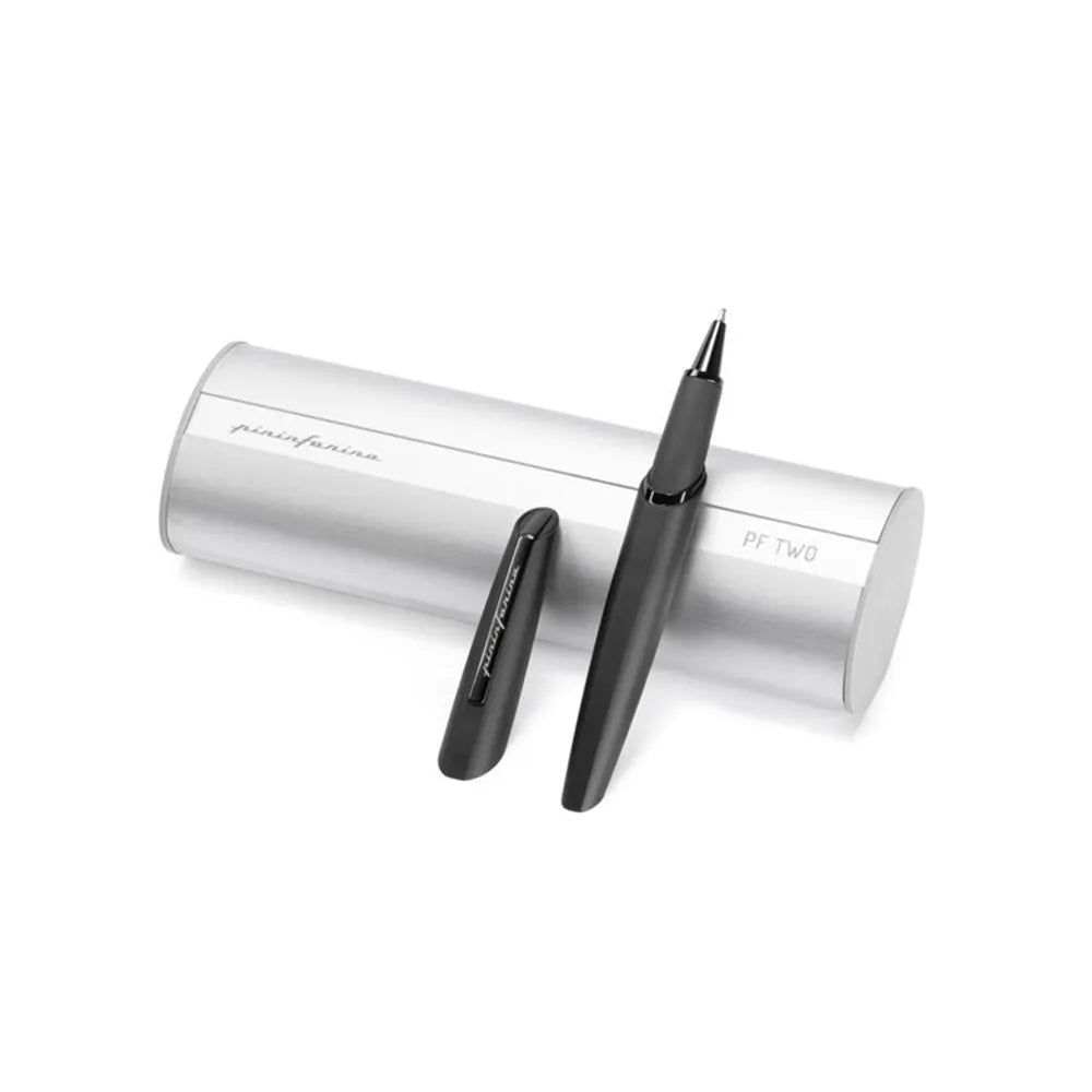 Pininfarina PF Two Black Aluminum with Black PVD Trims Rollerball Pen