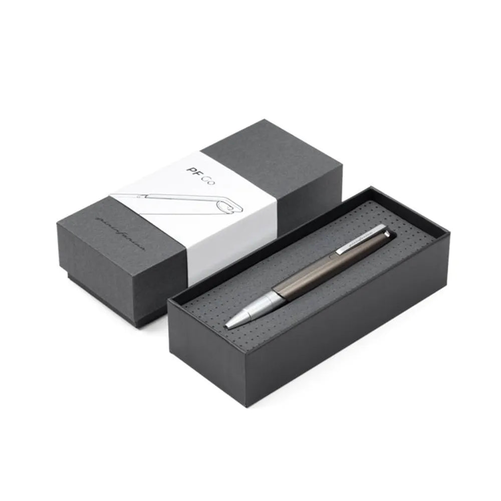 Pininfarina PF GO Titanium Finish Retractable Tip with Chrome Trim Ballpoint Pen