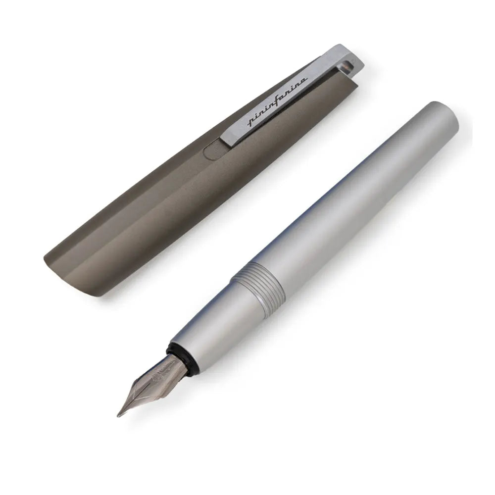 Pininfarina PF GO Titanio with Silver PVD Trim Fountain Pen