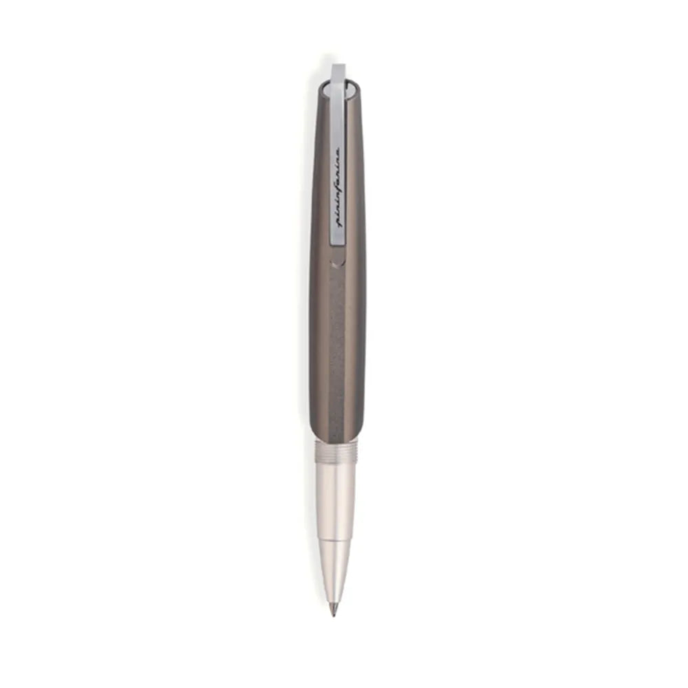 Pininfarina PF GO Titanium Aluminum Finish With Chrome Trim Rollerball Pen