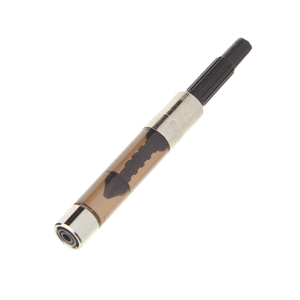 Sheaffer Fountain Pen Piston Converter This screw-action piston converter allows Sheaffer fountain pens to use bottled ink. It fits all Sheaffer fountain pens except those from the VFM collection. Allows Sheaffer fountain pens to use bottled ink The converter is transparent Compatible with all Sheaffer fountain pens except VFM collection Very convenient screw-action mechanism