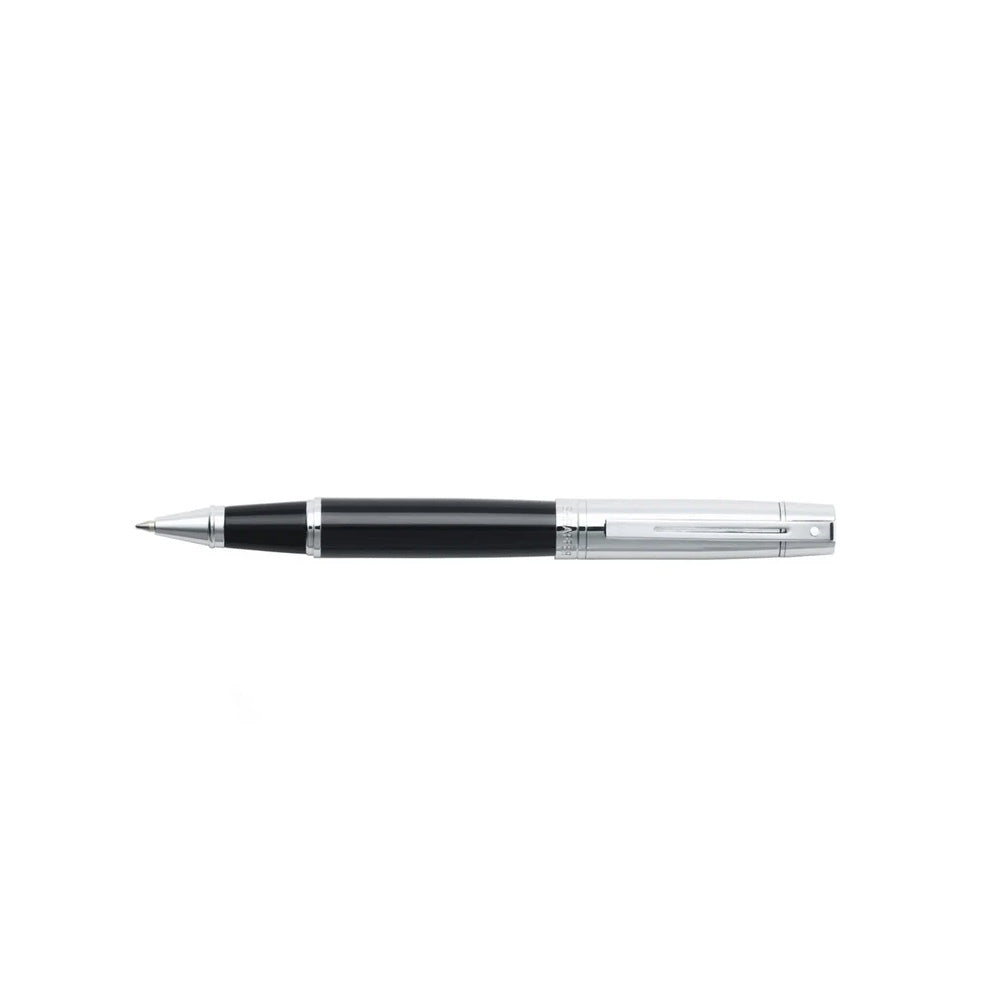 Sheaffer 300 9314 Glossy Black Barrel and Bright Chrome Cap Rollerball Pen