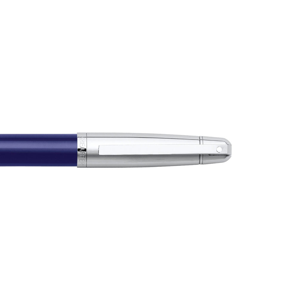 Sheaffer Gift 500 9337 Translucent Blue Barrel with Bright Chrome Cap Ballpoint Pen