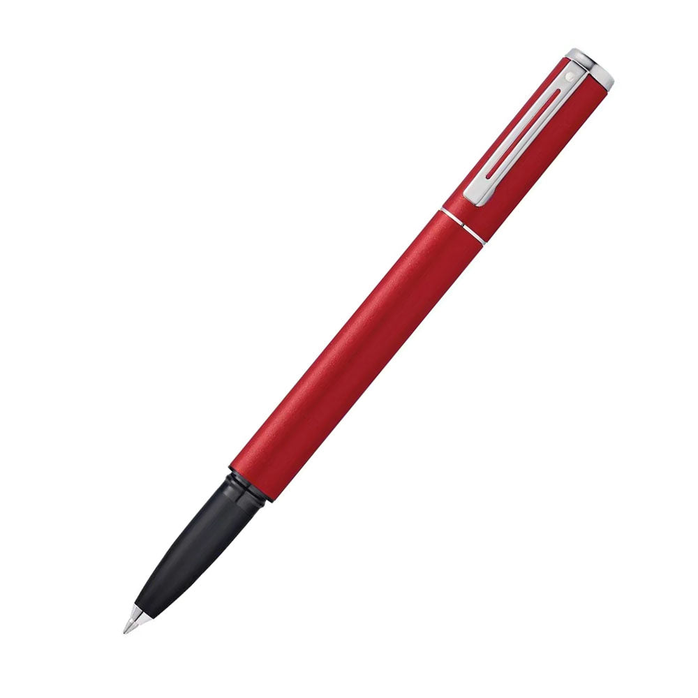 Sheaffer Award 9191 Matte Red Chrome Plated Trim Rollerball Pen