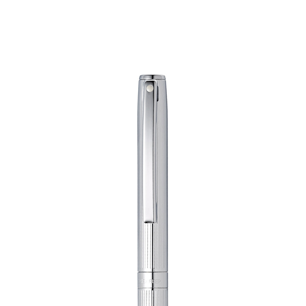 Sheaffer Sagaris Chrome With Chrome Plated Trim Ballpoint Pen
