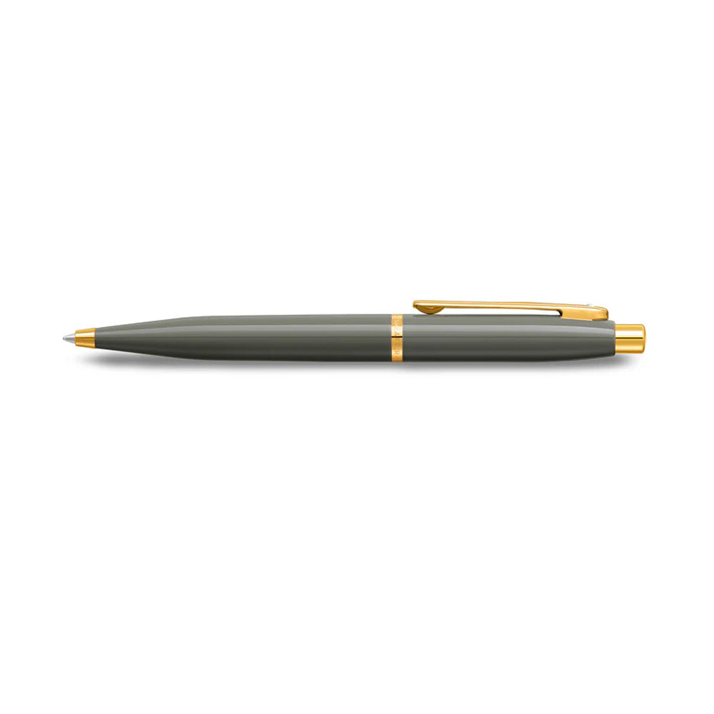 Sheaffer VFM E9427 Glossy Light Grey With PVD Gold-Tone Trim Ballpoint Pen