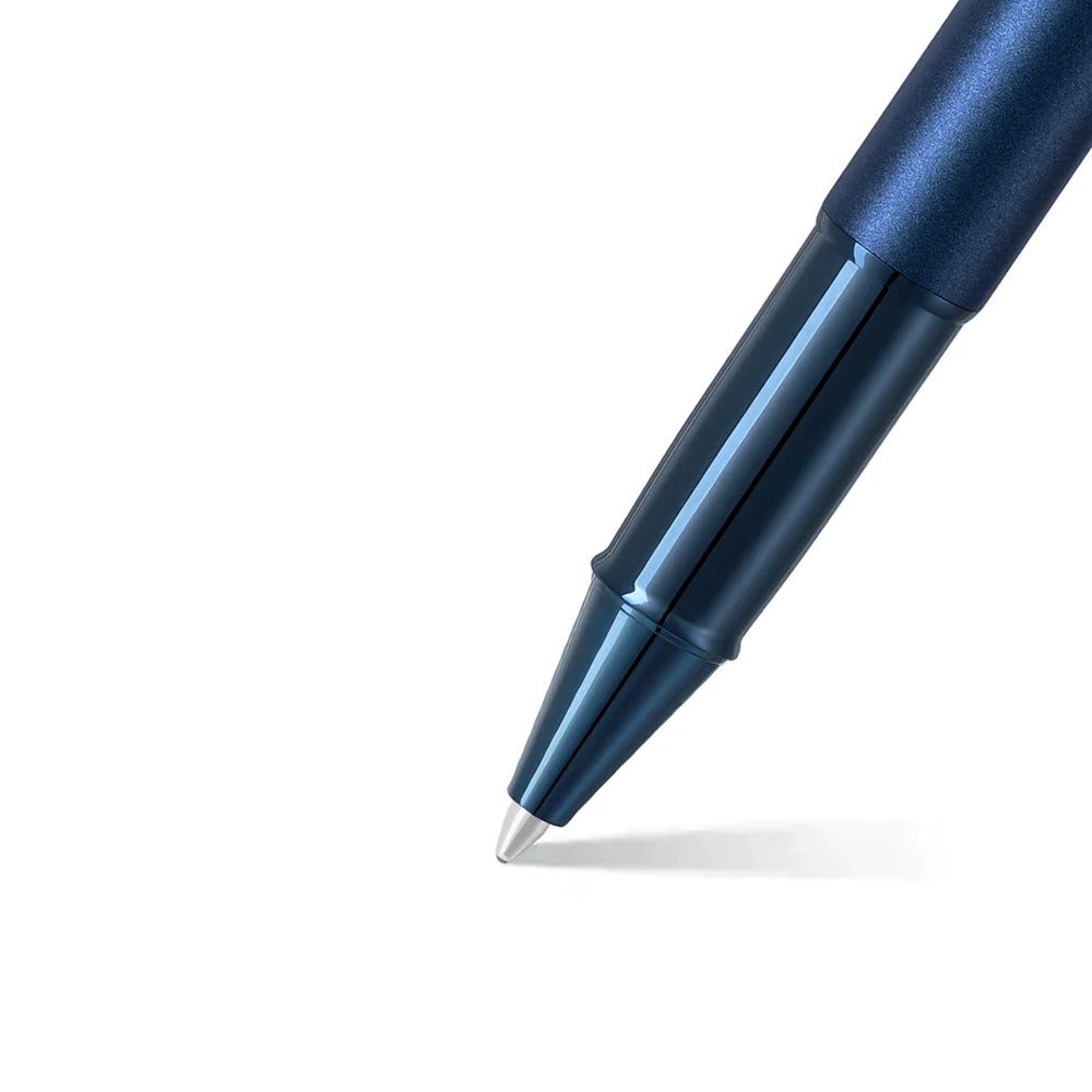 Sheaffer 100 9371 Satin Blue with PVD Blue Trim Rollerball Pen