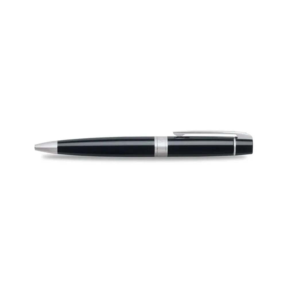 Sheaffer Gift Set 300 G9312 Glossy Black CT Ball Pen with Business Card Holder