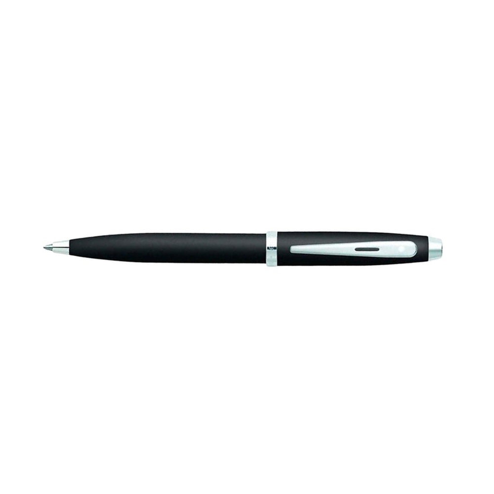 Sheaffer 100 Gift Set 9317 Matte Black with Chrome Trim Ballpoint Pen and Medium A5 Notebook