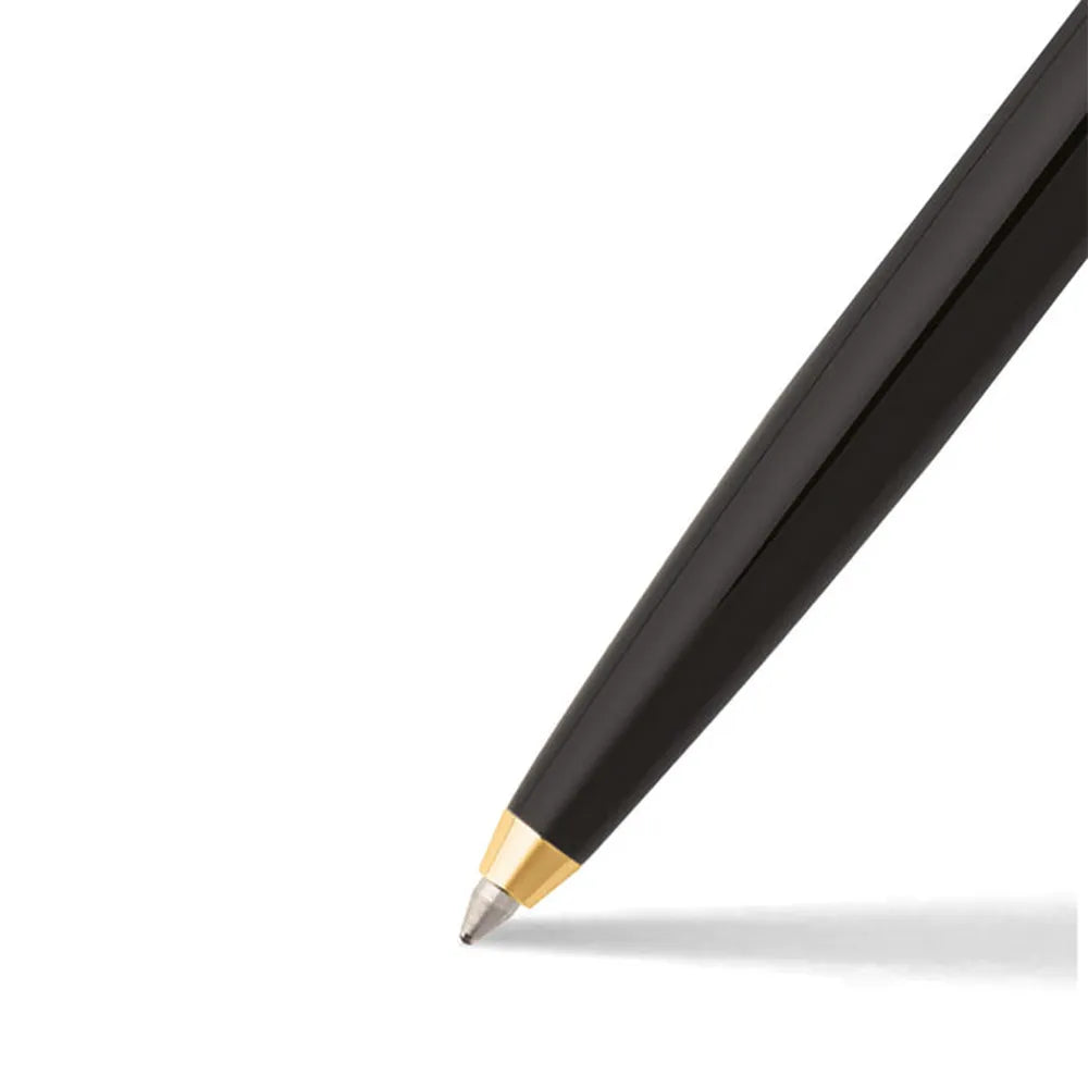 Sheaffer Sagaris 9475-K Glossy Black Barrel and Chrome Cap With Gold Tone Trim Ballpoint Pen