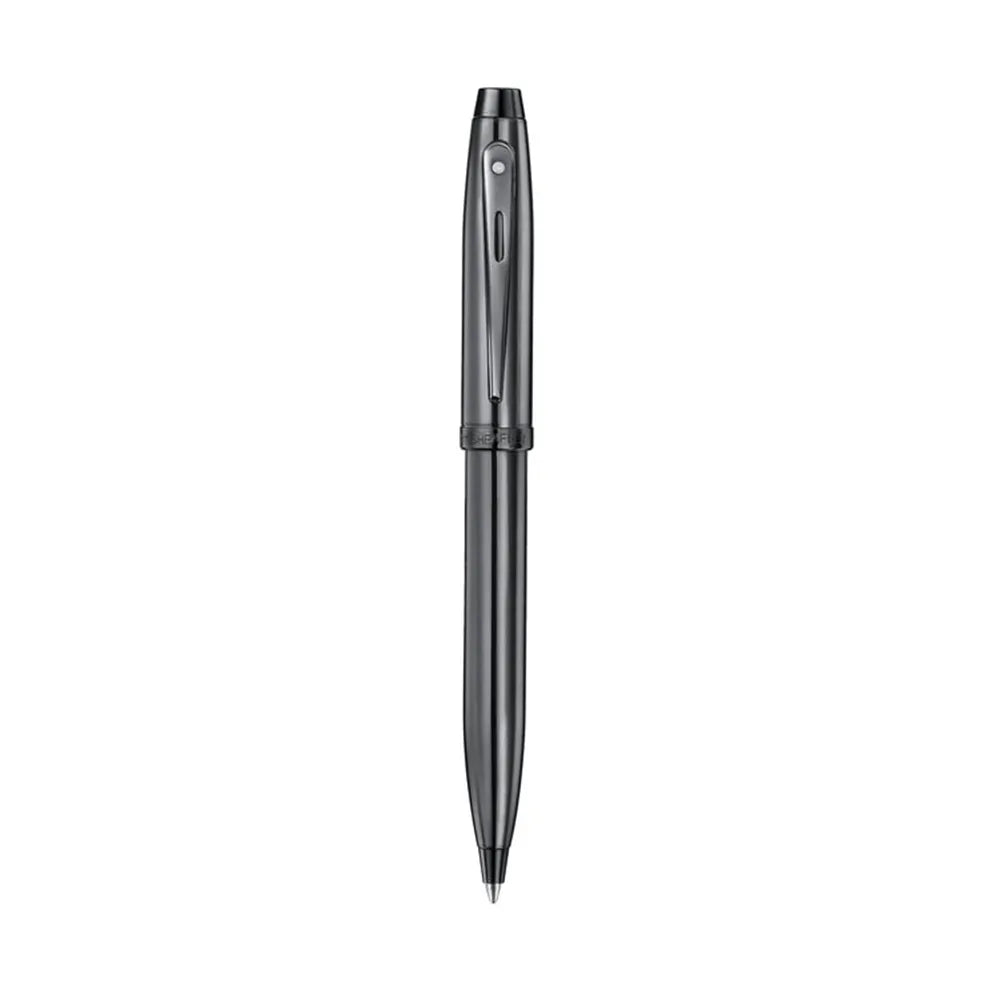 Sheaffer 100 9375 Ionic Gunmetal Grey with Shiny PVD Trims Ballpoint Pen