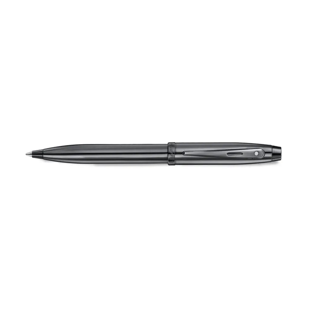 Sheaffer 100 9375 Ionic Gunmetal Grey with Shiny PVD Trims Ballpoint Pen