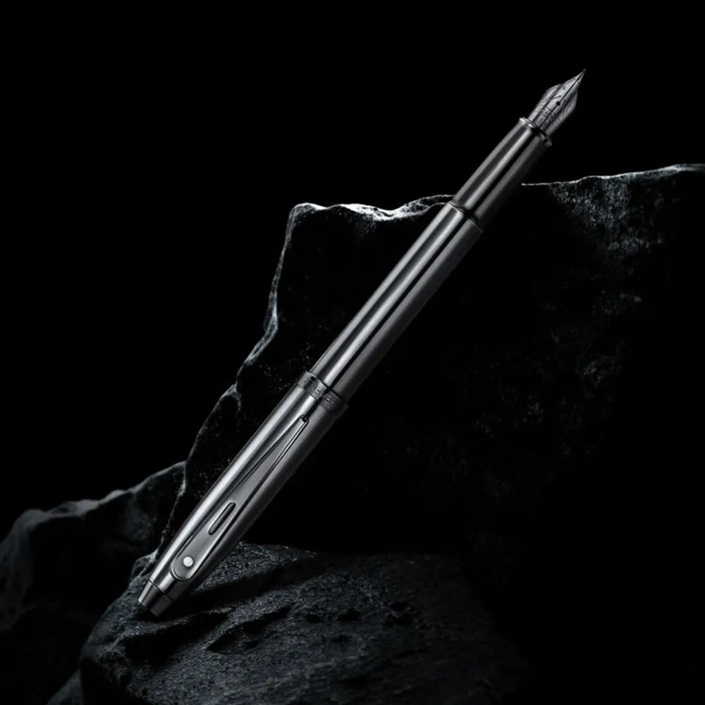Sheaffer 100 9375 Ionic Gunmetal Grey with Shiny PVD Trims Fountain Pen