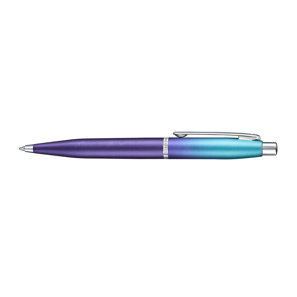 The Sheaffer VFM Expression Ballpoint Pen in Blue & Purple Pearlised Gradient isn’t just eye-catching, it’s a reflection of individuality in motion. Designed for those who move with confidence and write without filters, it brings together vibrant aesthetics and Sheaffer’s trusted smoothness. From journaling your truth to signing what matters, this pen is made for moments that express who you are.