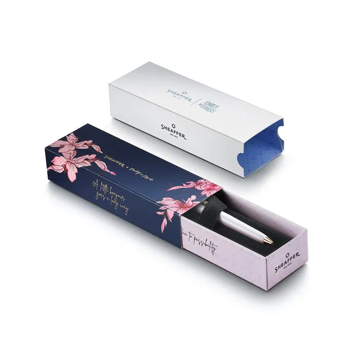 Sheaffer Emily in Paris Prelude Mini 9810 Pastel Pink & Rose-Gold Trims with Heart Emblem Swarovski Ballpoint Pen