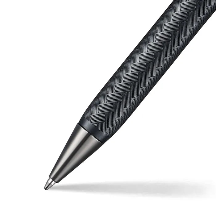 Sheaffer Legacy Chevron 9066 Matte Black with PVD Gunmetal Trim Ballpoint Pen