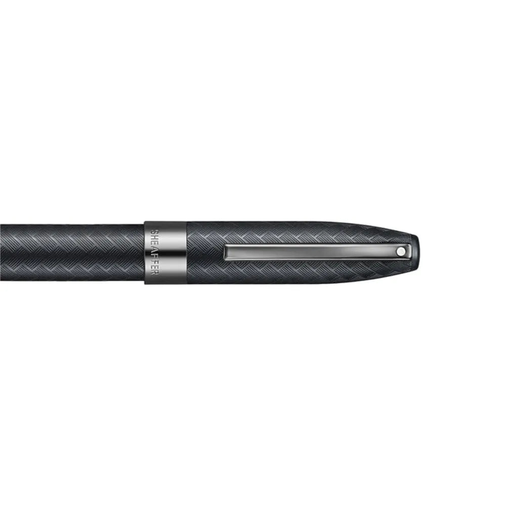 Sheaffer Legacy Chevron 9066 Matte Black with PVD Gunmetal Trim Rollerball Pen