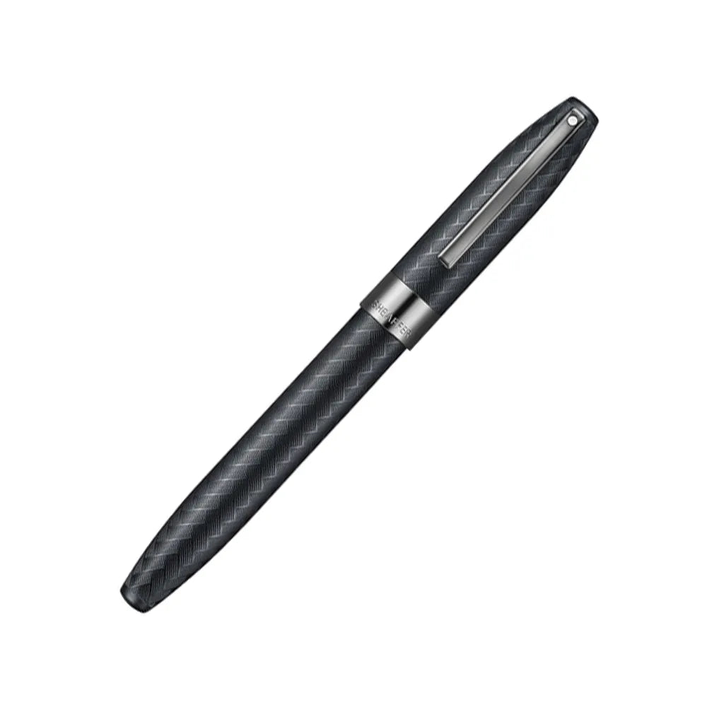Sheaffer Legacy Chevron 9066 Matte Black with PVD Gunmetal Trims Fountain Pen - Inlaid Nib
