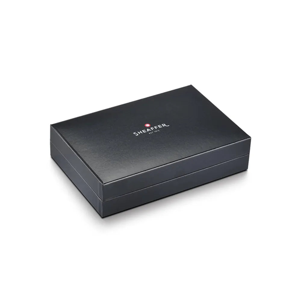 Sheaffer Legacy Chevron 9066 Matte Black with PVD Gunmetal Trims Fountain Pen - Inlaid Nib