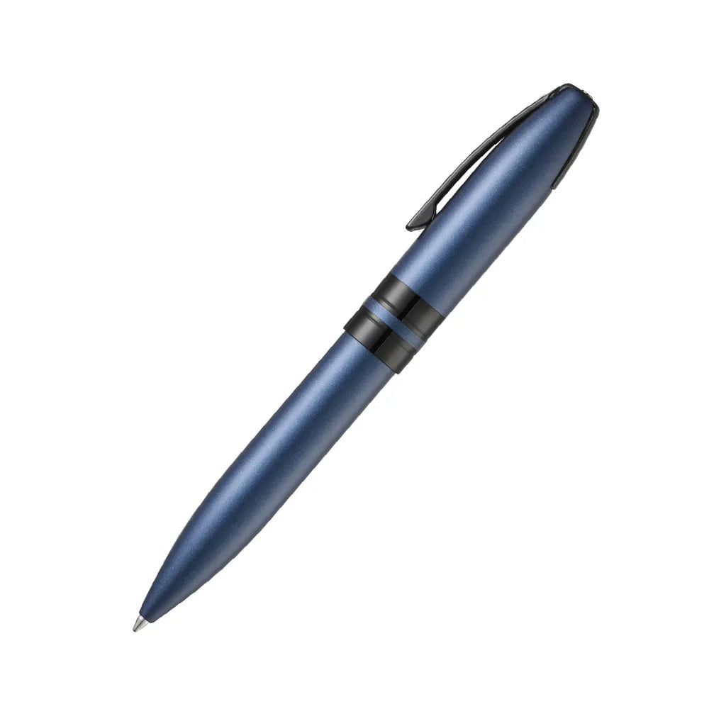 Sheaffer Icon E9110-K Metallic Blue Lacquer with Polished Black PVD Trim Ball Pen + Ball Pen Set
