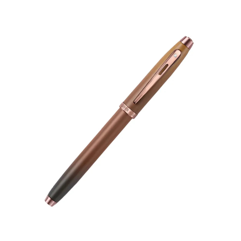 Sheaffer 100 G9374 Coffee Edition Fountain Pen with 3 Inks Vials Gift Set (Medium)