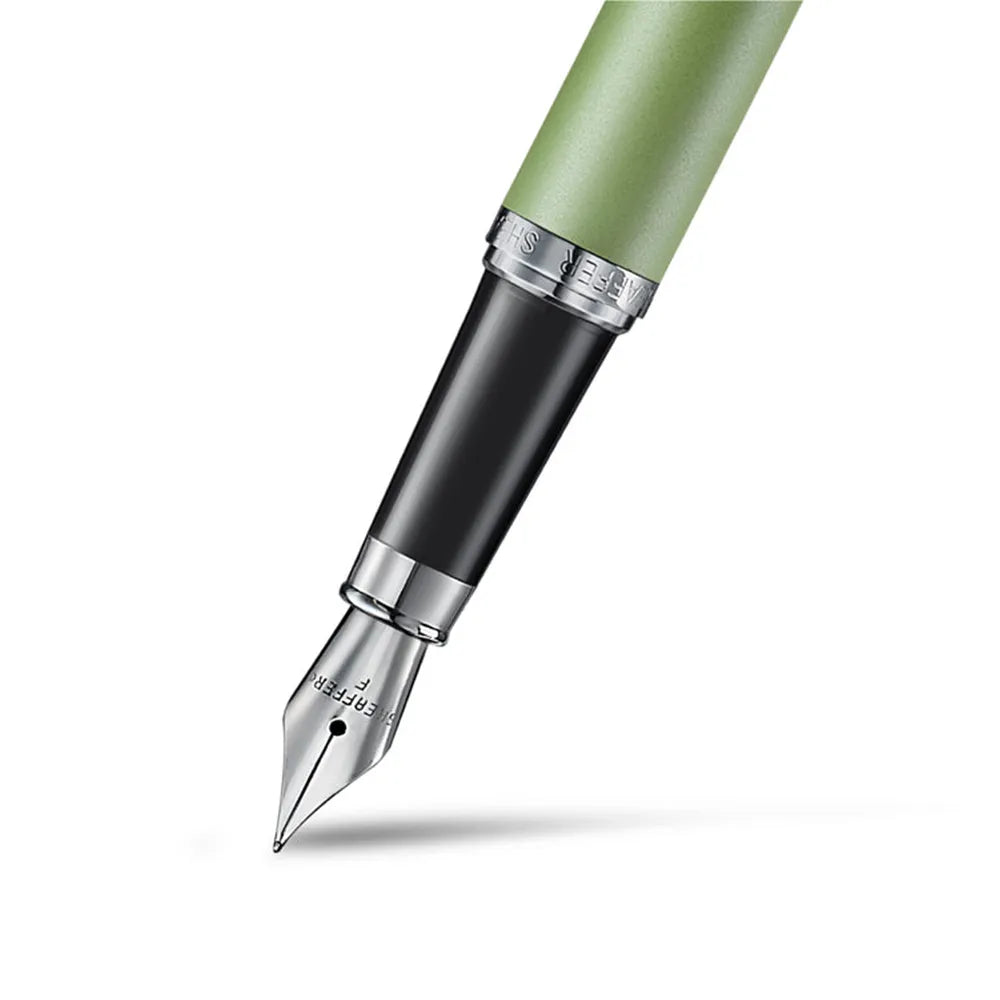 Sheaffer VFM 9431 Matcha Edition Green Ombre Gradient with Chrome-plated Trims Fountain Pen - Stainless Steel Nib